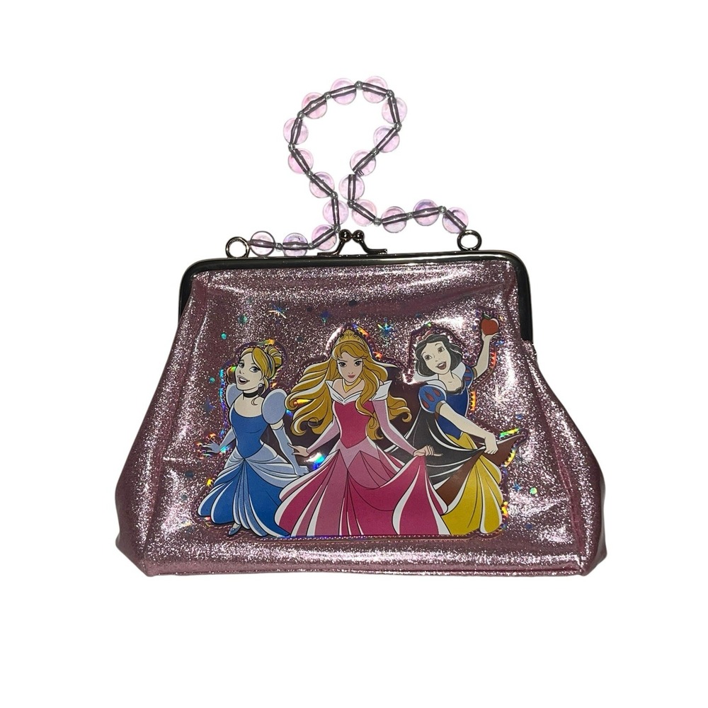 Disney Parks Princess Cinderella Sleeping Beauty Snow White Bead Clip Kid Purse